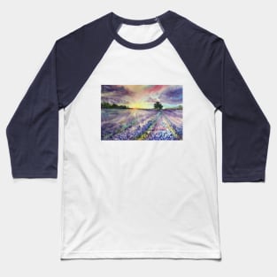 Lavender fields. Baseball T-Shirt